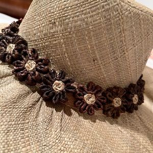 WOMEN’S (NWT) MADAGASCAR BIG BRIM HAND WOVEN RAFFIA SUN HAT O/S